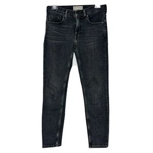 Everlane Women’s Mid Rise Skinny Ankle Jeans Charcoal Black Size 26